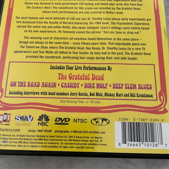 The Grateful Dead - The Tomorrow Show: Tom Snyder's Electric Kool-Aid DVD - Picture 6 of 7